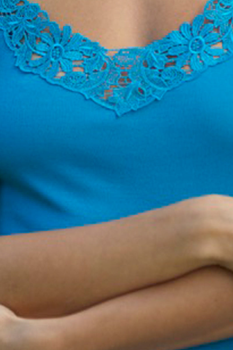 Lulù Sleeveless -100% Filoscozia® Cotton with macramé