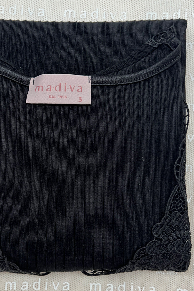 Happy Sleeveless - Wool Silk with macramé