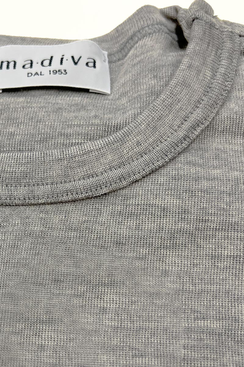 Maglia intima bambino Trottola in lana e seta - Manica Lunga Caldo comfort e 100% Made in Italy