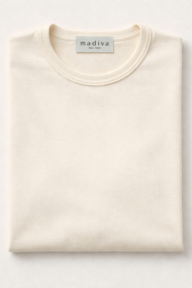 Maglia intima bambino Trottola in lana e seta - Manica Lunga Caldo comfort e 100% Made in Italy