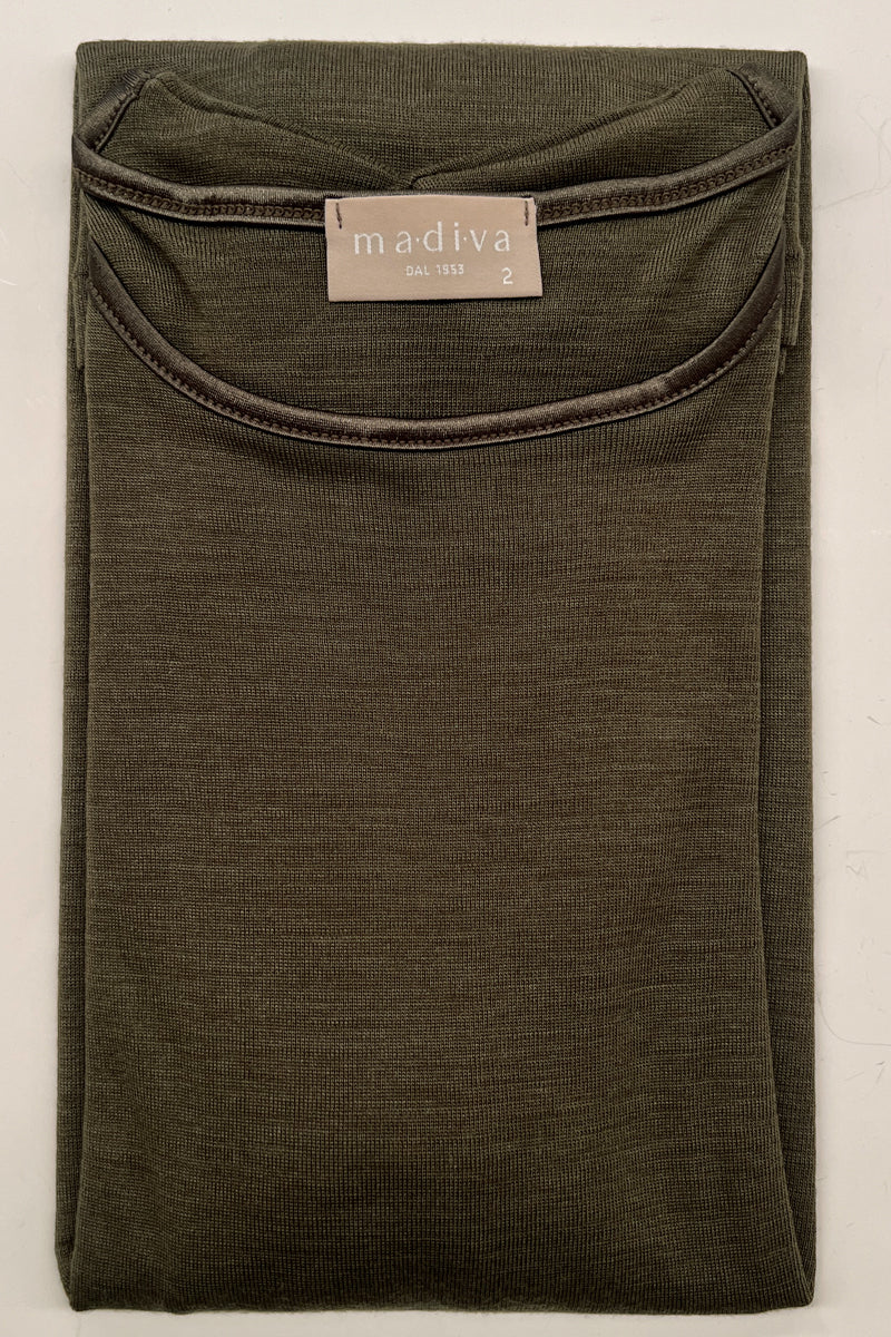 Zoe - Long sleeve turtleneck in silk wool 