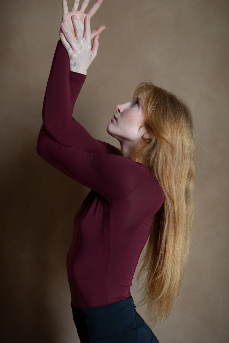 Venere Long Sleeve Roundneck - Bi-elastic micromodal