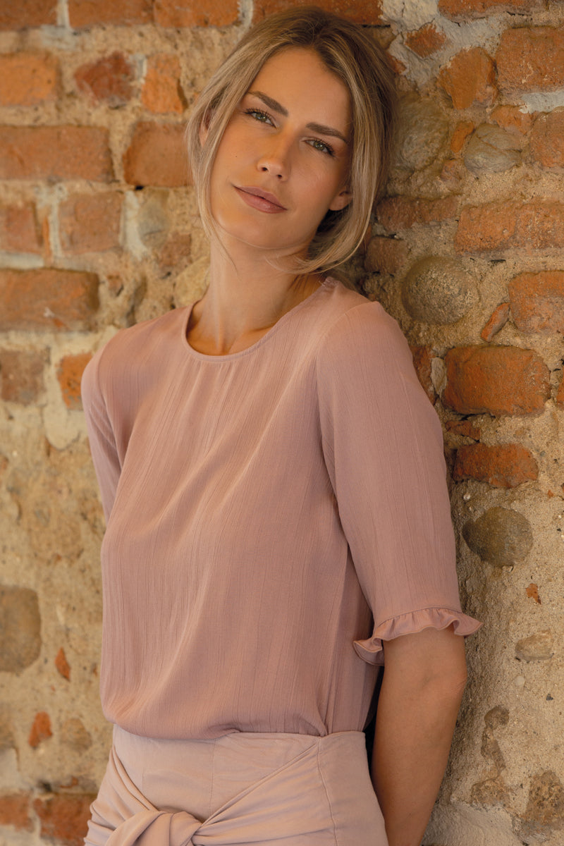 Maglia da donna Vento in Viscosa Lino - Manica gomito e vestibilità morbida