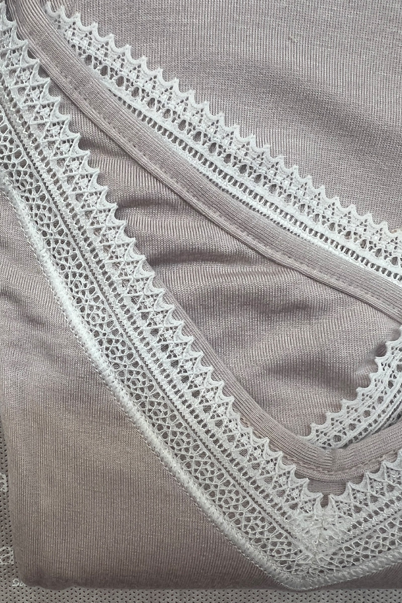 Women's Spaghetti Strap Top Venus in Micromodal - Delicious Elastic Lace at the Necklines and Soft Fit