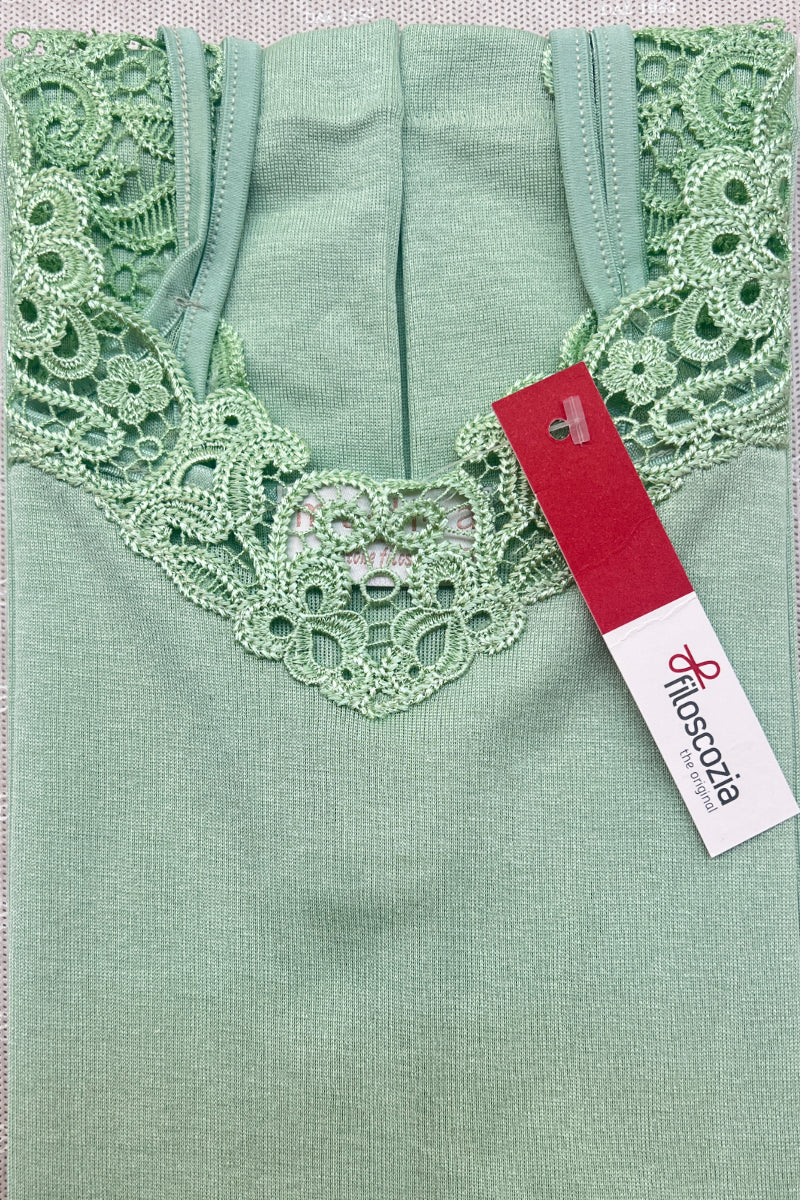 Tonga Sleeveless -100% Filoscozia® Cotton with macramé