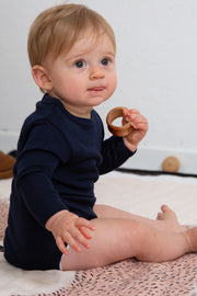 Body bambino Yoyo in lana seta - Manica lunga e traspirante