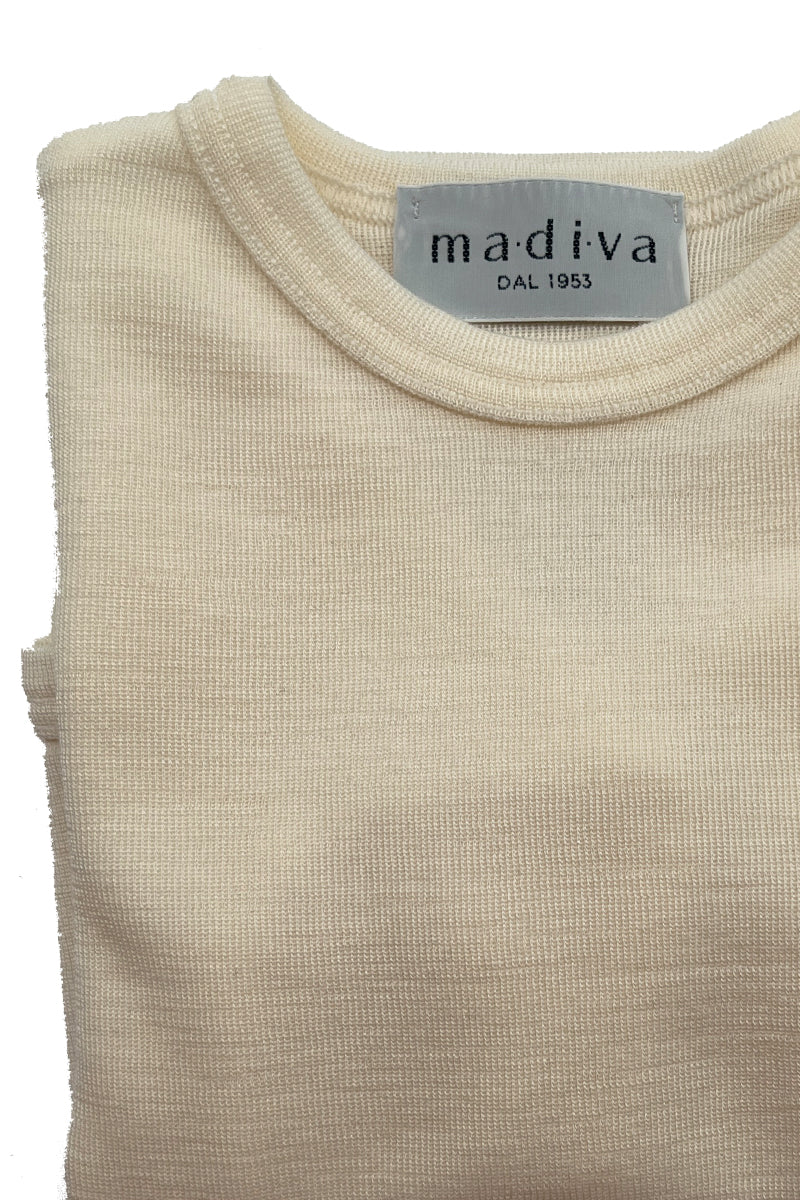 Body bambino Yoyo in lana seta - Manica lunga e traspirante