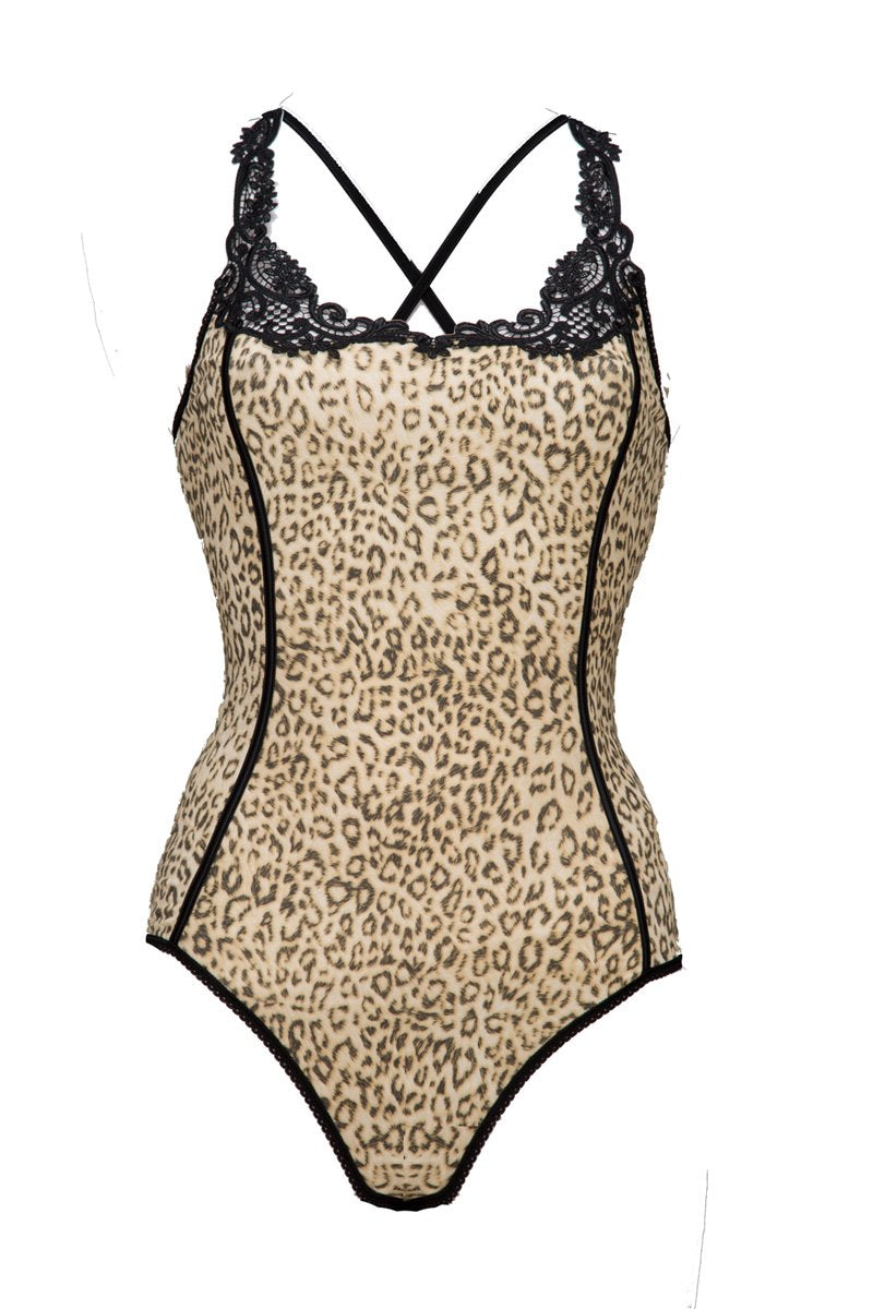 514 01 Leopard Body - Micromodal