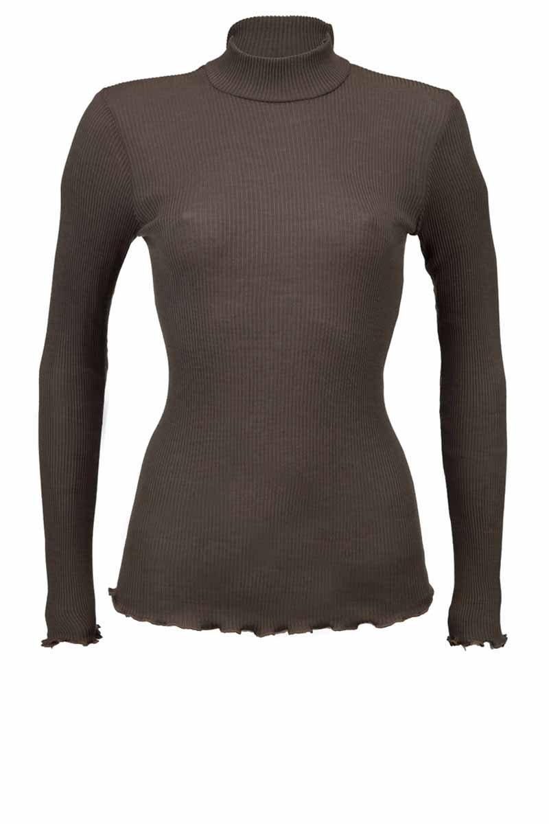 550 04 Sleeveless -Ribbed Tubolar Wool Silk 