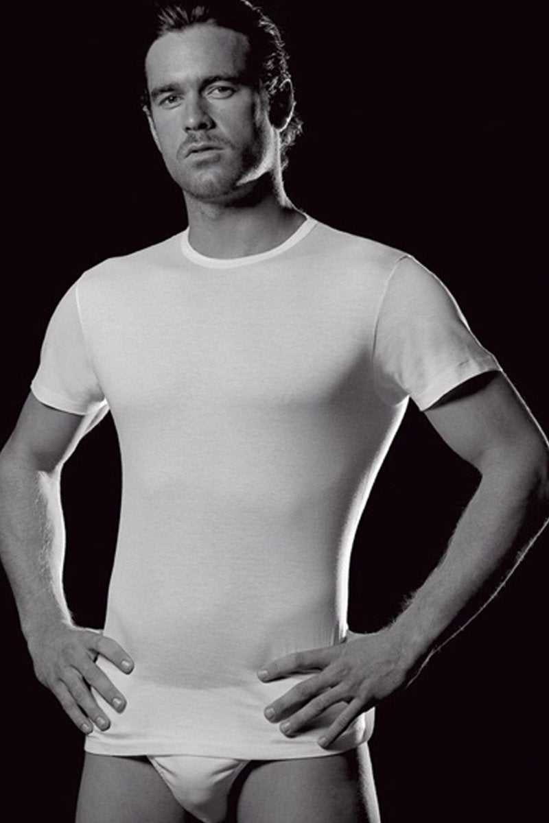 Maglietta da uomo Alghero in lana merino e seta - Irrestringibile, traspirante, isolante e caldissima