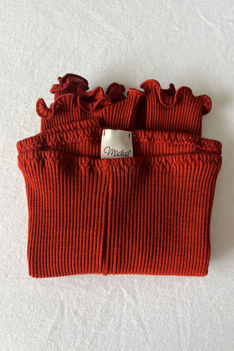 Amelie Short - Ribbed Wool Silk