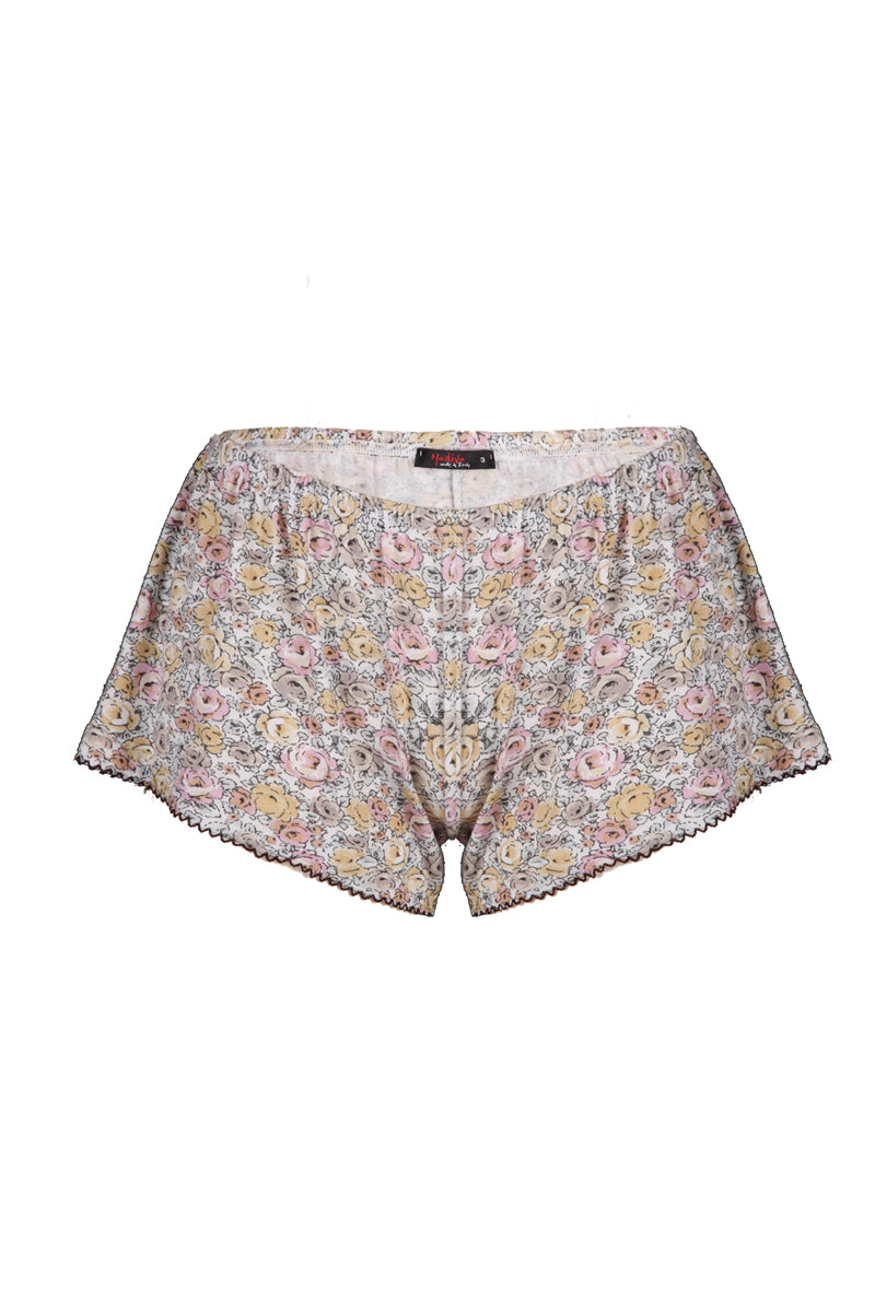 Short da donna Anastasia in Modal e Lana - Graziosa stampa floreale e tessuto morbido