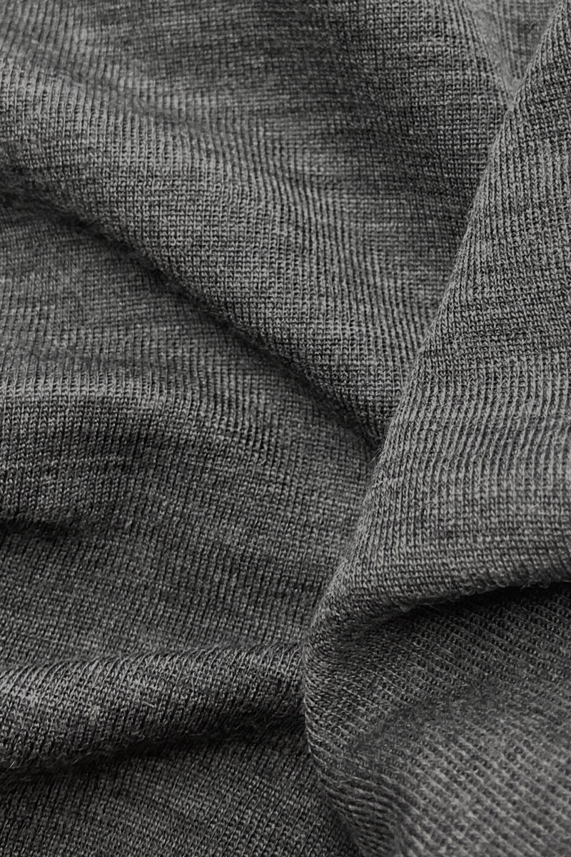 Body da donna Sara in lana seta - Spalla larga e bordo di raso