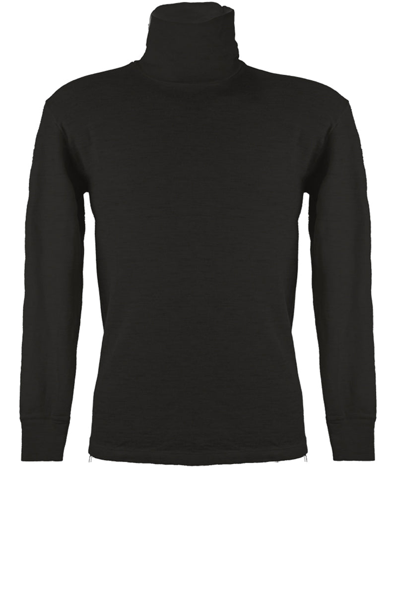 Maglia dolcevita da uomo Cervino in lana merino e seta - Lavabile in lavatrice a 30° e interamente realizzato in Italia