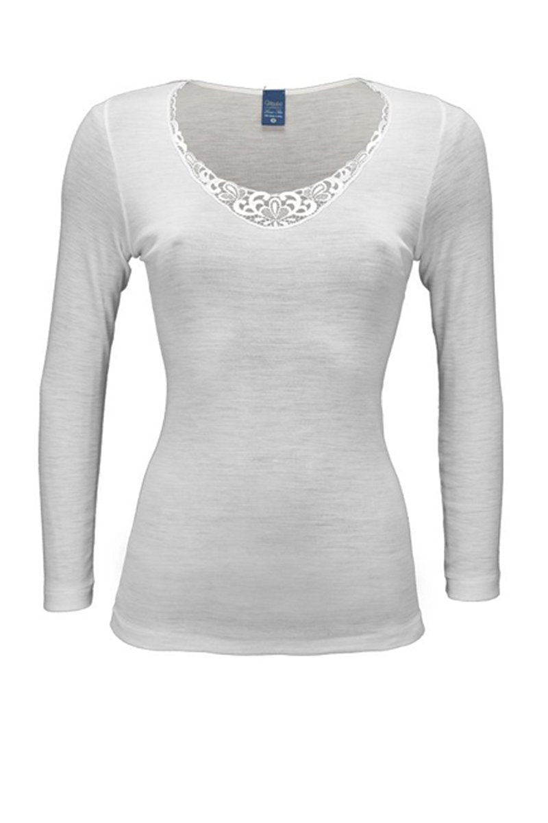 Cinzia Long Sleeve - Tubolar Wool Silk