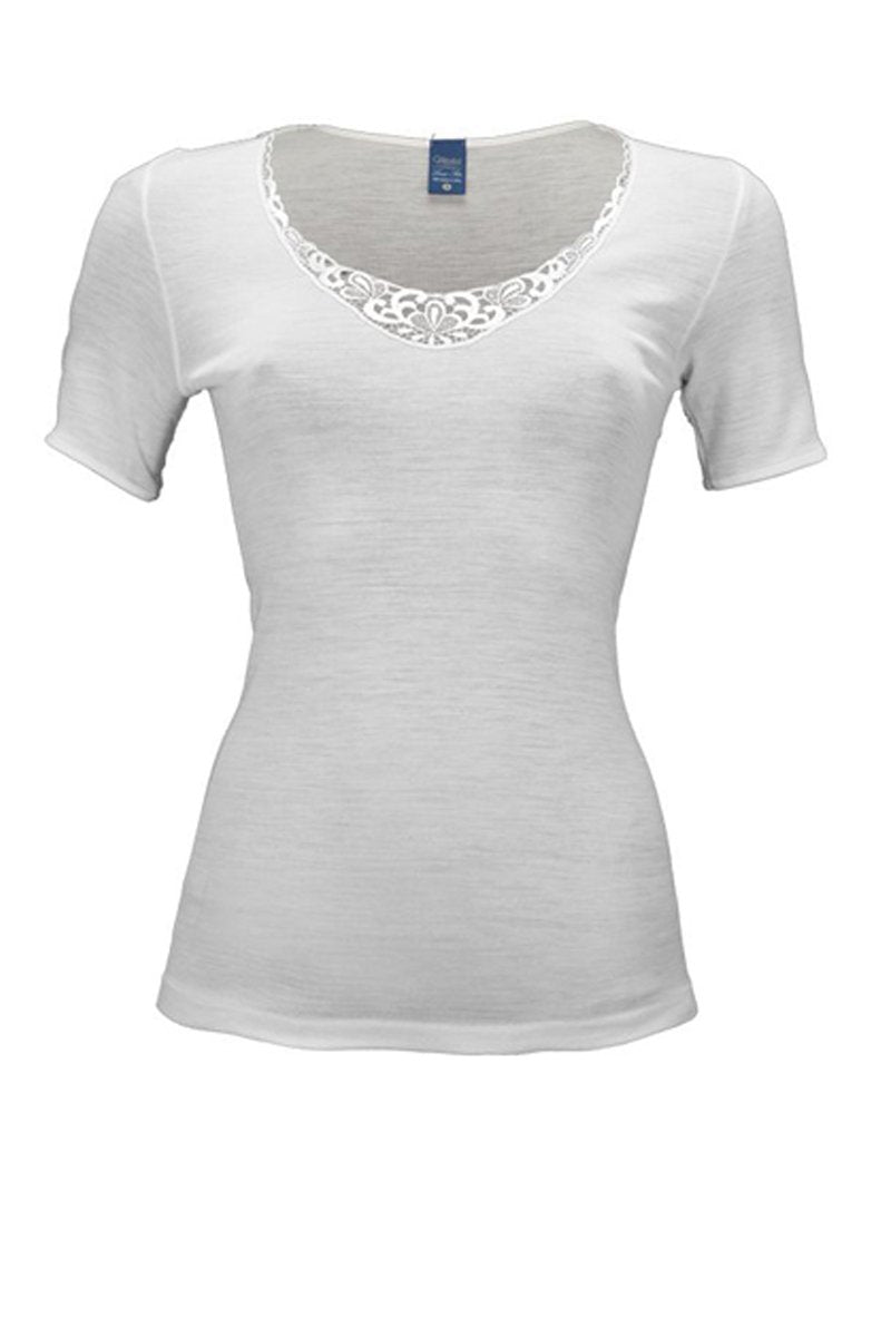 Cinzia Short Sleeve - Tubolar Wool Silk