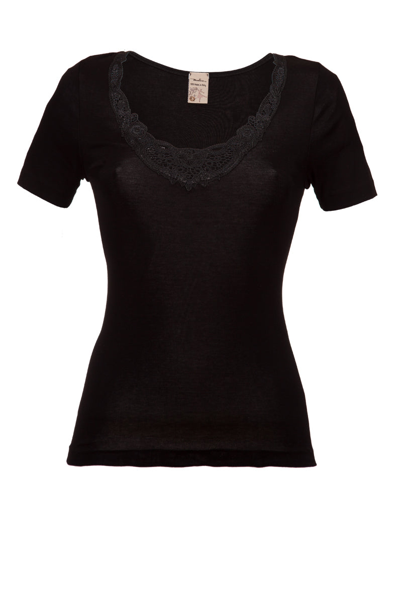 Cleveland Sleeveless - 100% Filoscozia® Cotton with macramé
