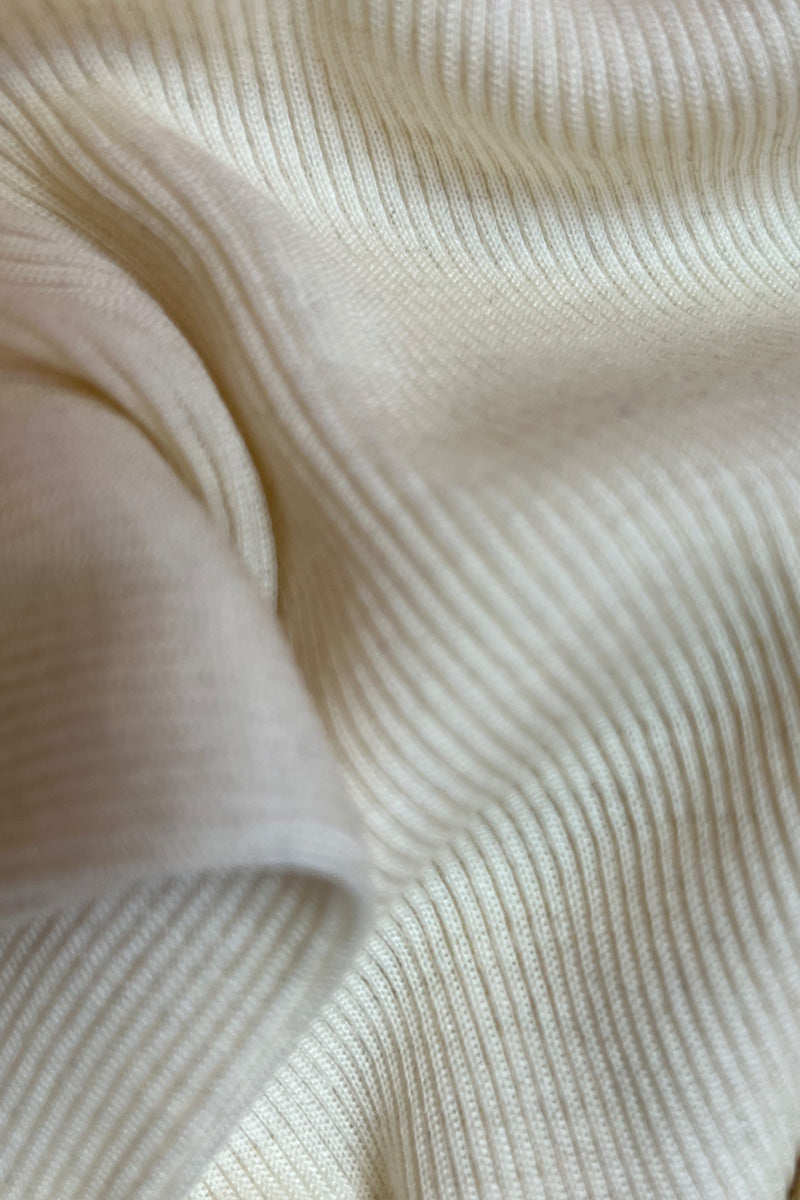 Amelie Short - Ribbed Wool Silk