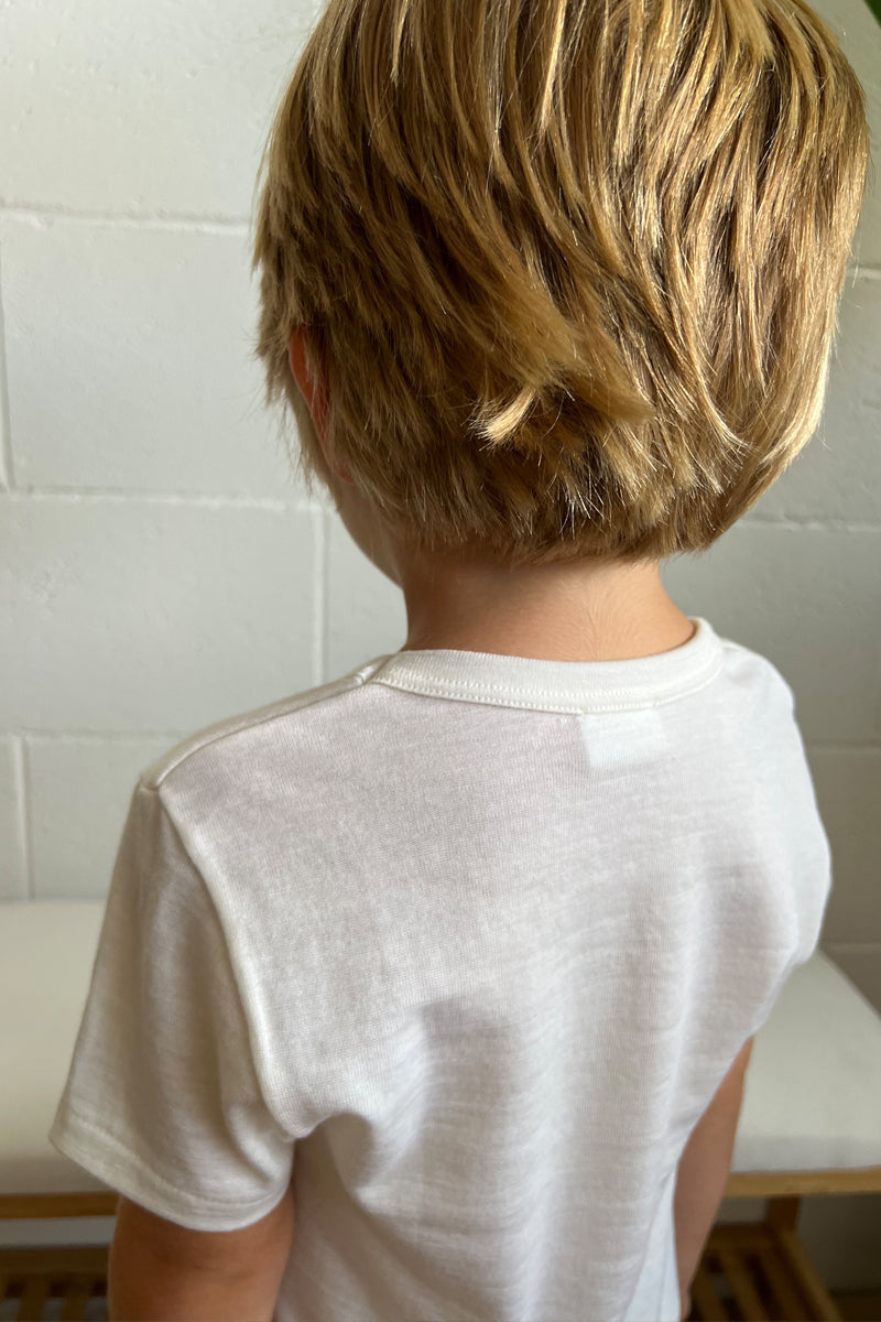 Maglietta da bambino Taormina in Cotone e Lana - Mezza manica e vestibilità comoda