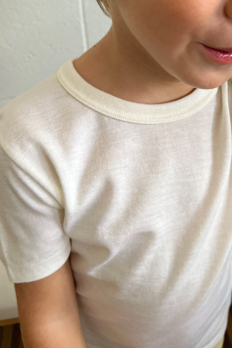 Federico Short Sleeve- Wool Silk Cotton