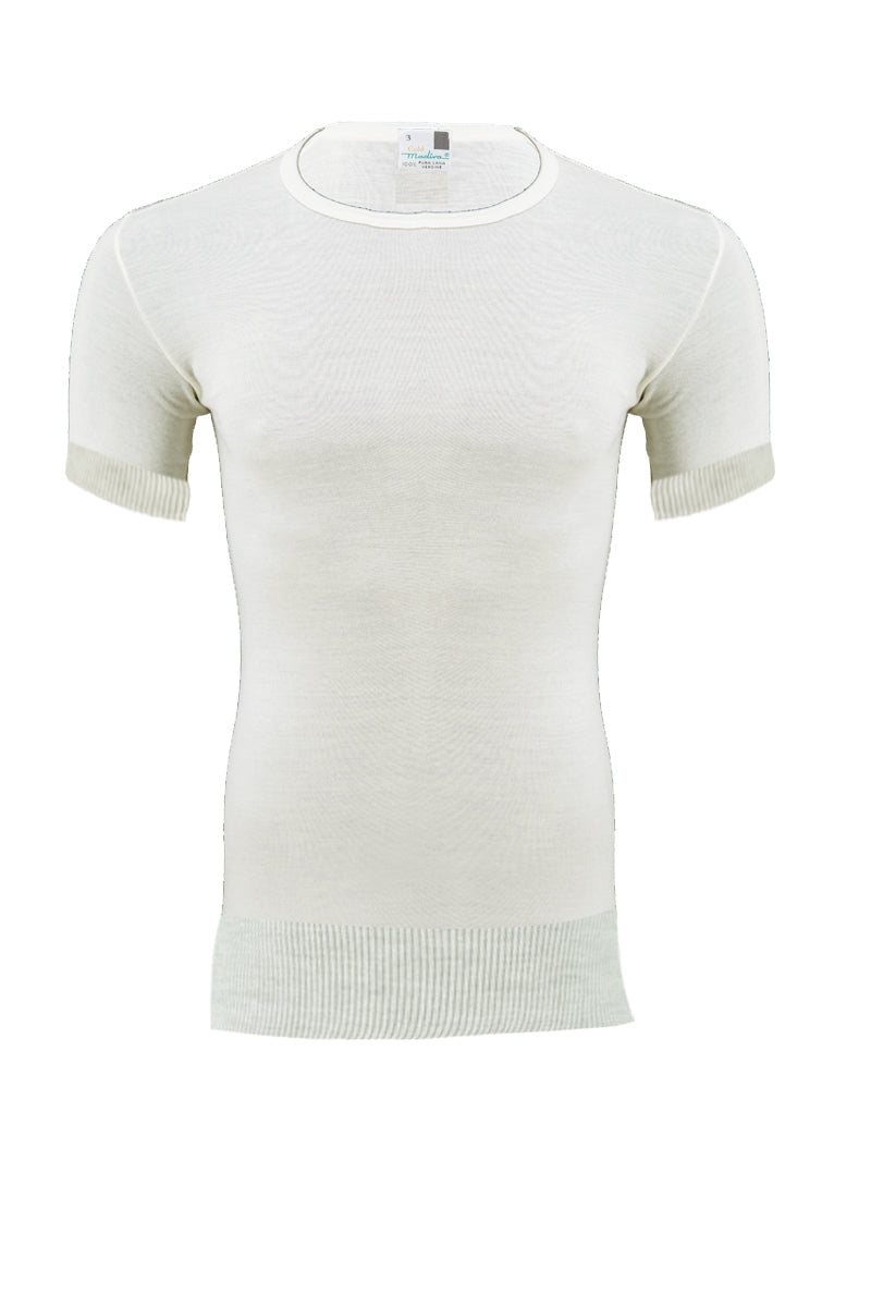 Maglietta da uomo Livio in lana - Mezze maniche e girocollo