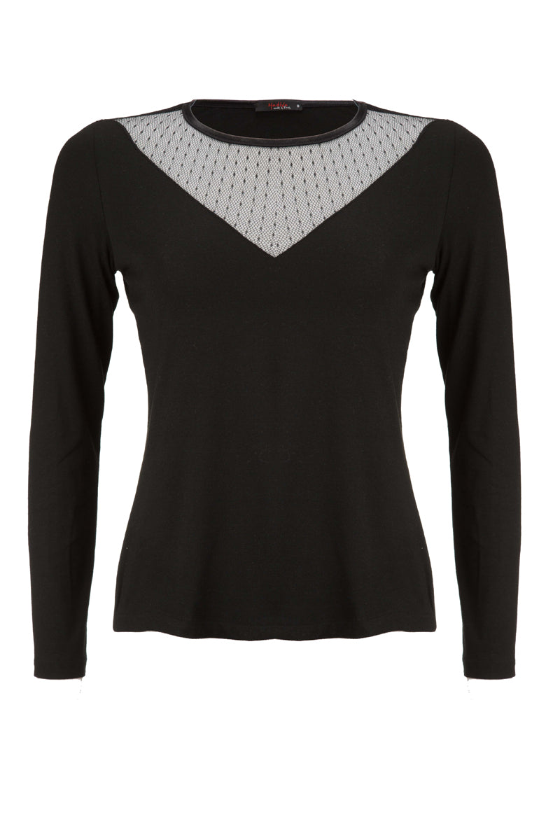 Maglia da donna Luce in cotone modal e Lycra - Manica lunga girocollo