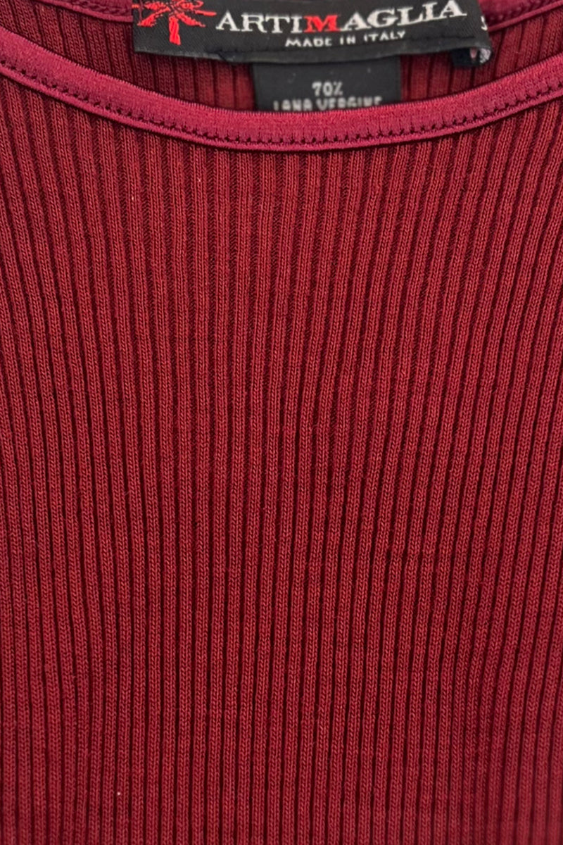 Canotta da donna 439 02 in lana seta - Spalla larga e bordatura in raso extra soft ESCLUSIVA ONLINE