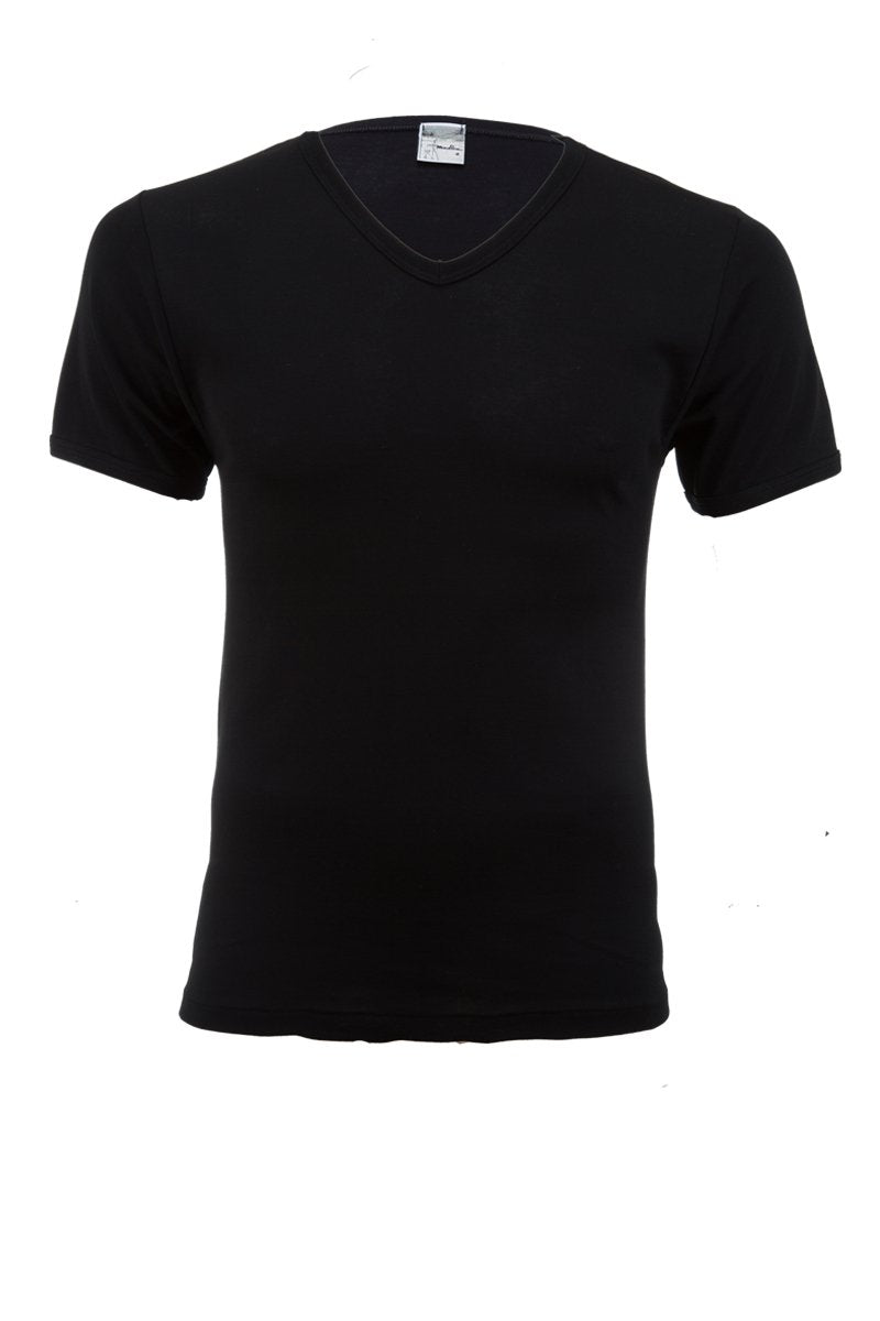 Max Short Sleeve V-neck- 100% Filoscozia® Cotton
