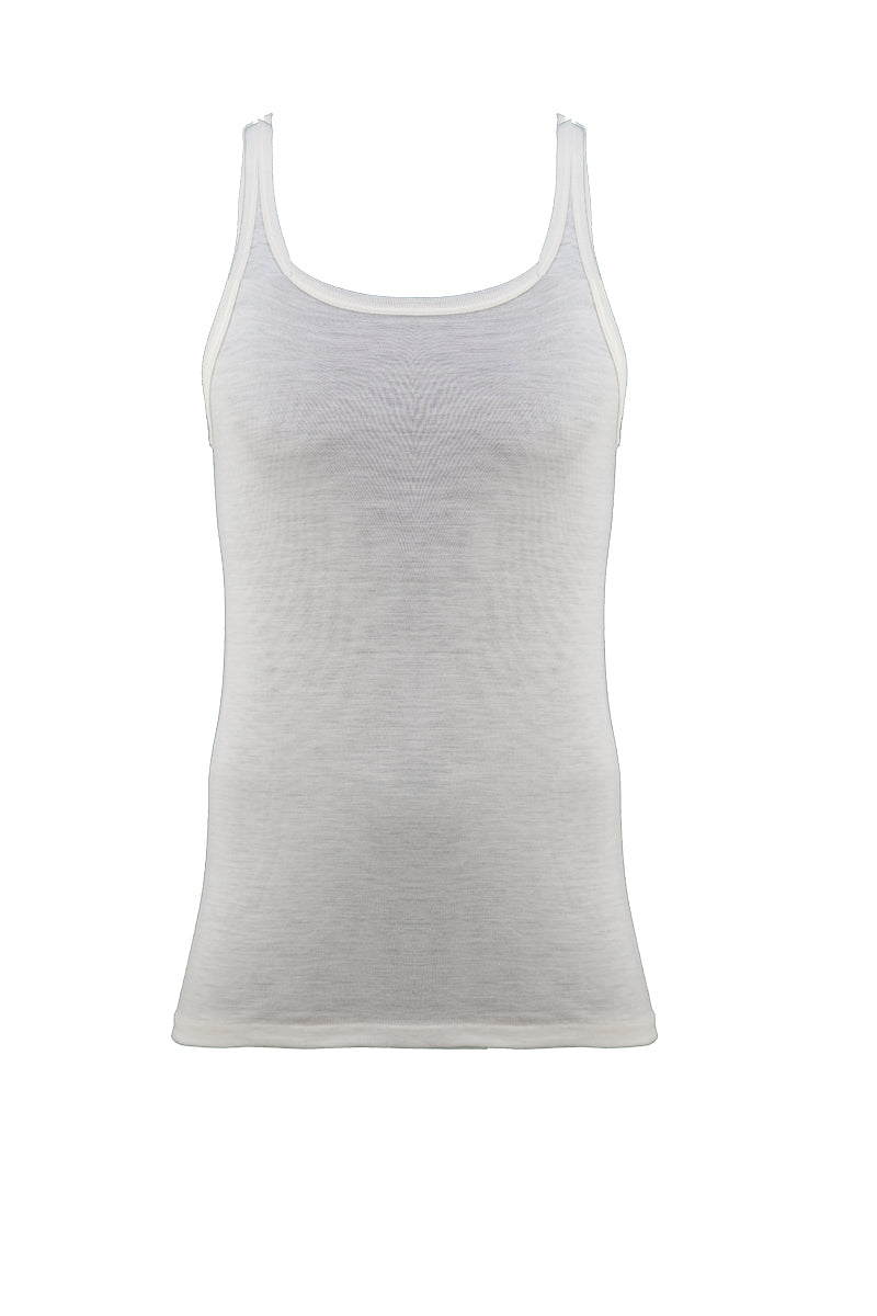 Canotta intima da uomo Trapani in cotone e lana - Spalla stretta e tessuto DOUBLE