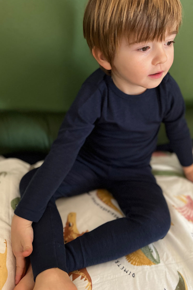 Maglia intima bambino Trottola in lana e seta - Manica Lunga Caldo comfort e 100% Made in Italy