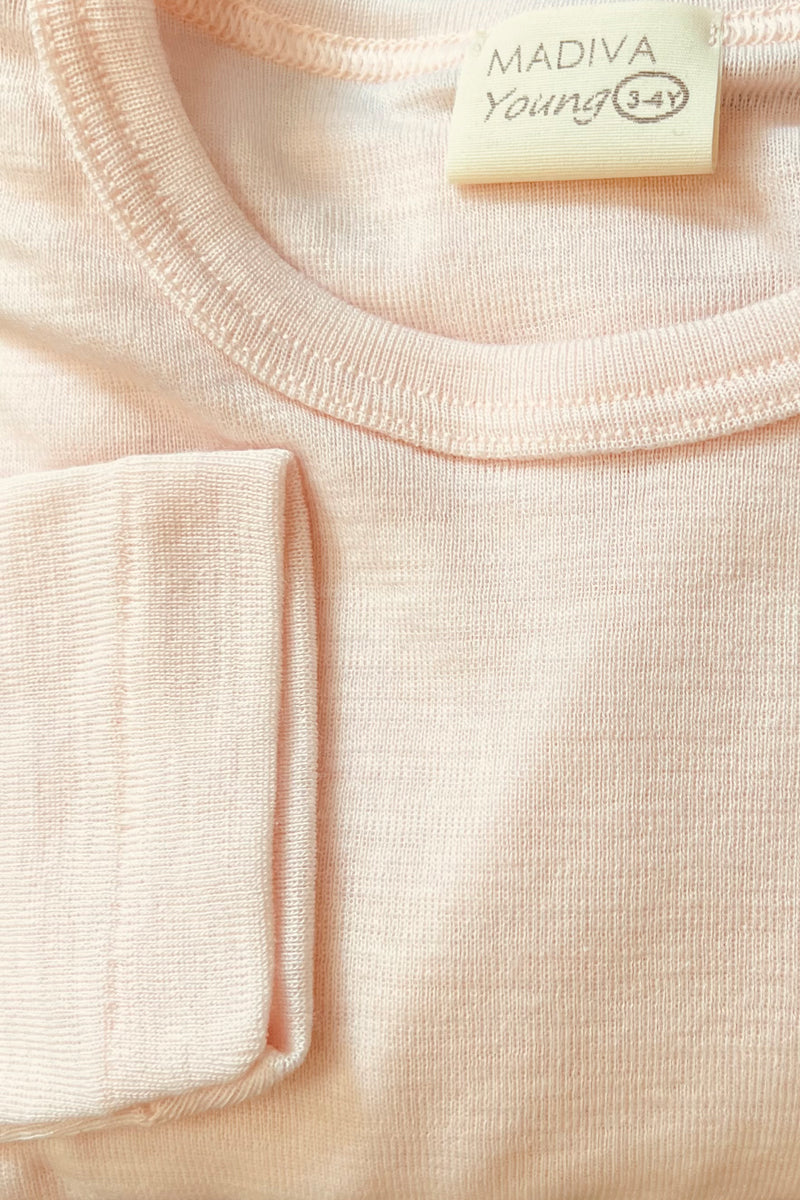 Maglia intima bambino Trottola in lana e seta - Manica Lunga Caldo comfort e 100% Made in Italy