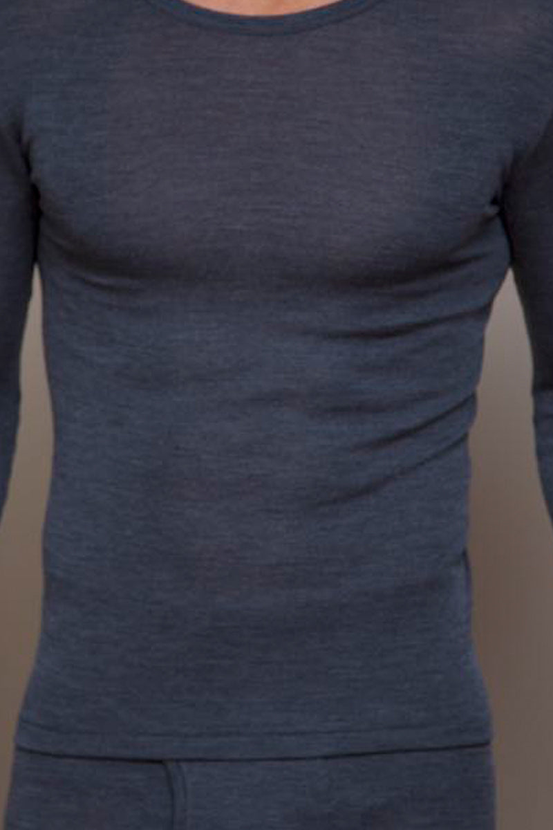Men's tank top Cagliari in merino wool and silk - Unshrinkable, breathable, and very warm